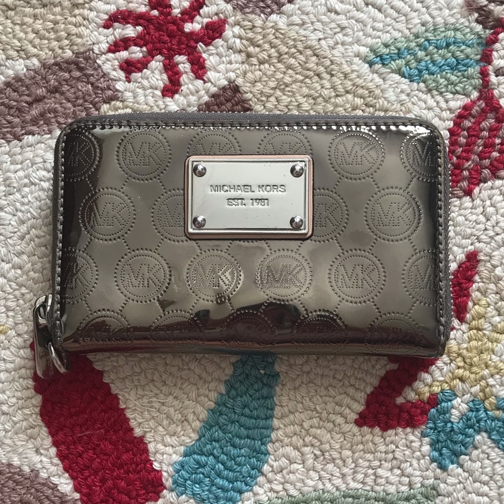 Michael Kors Gold Petite Wristlet with Zipper